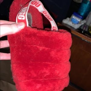 Red slipper UGGs
